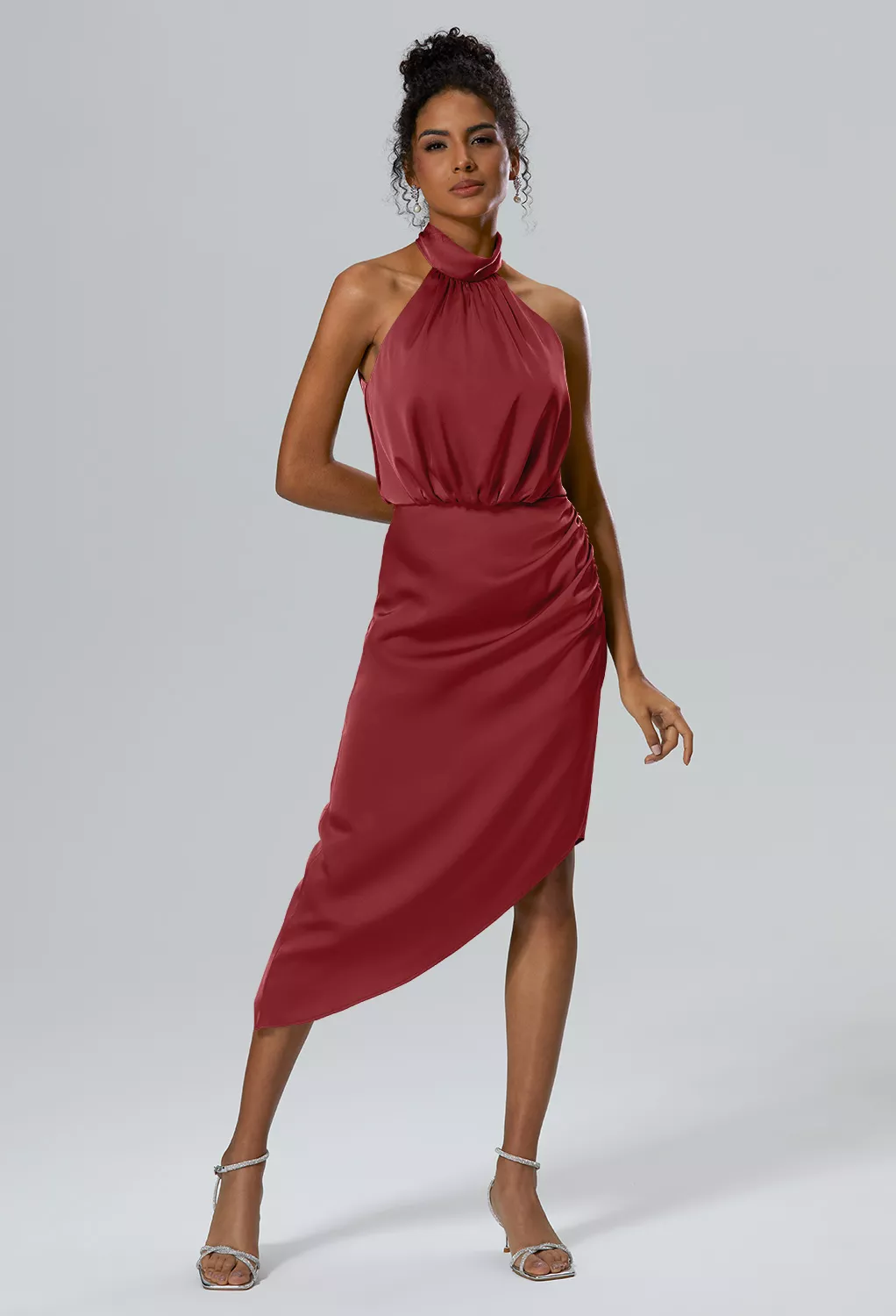 AW Ulrica Burgundy  Spring Wedding Guest Dresses